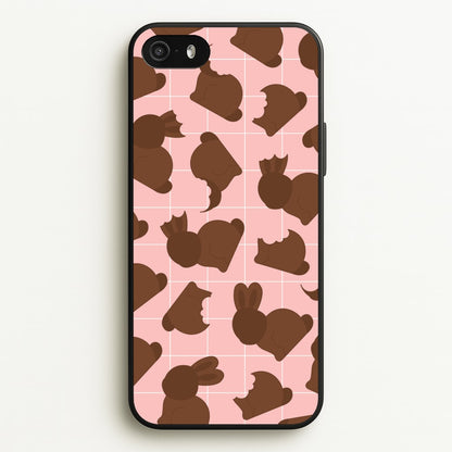 Chocolate Easter Bunny Pattern  - Easter Phone Case for iPhone 5 / 5s / SE 2016