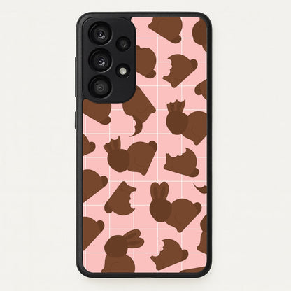 Chocolate Easter Bunny Pattern  - Easter Phone Case for Galaxy A53