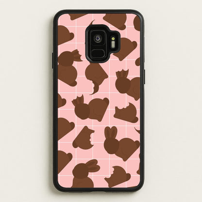 Chocolate Easter Bunny Pattern  - Easter Phone Case for Galaxy S9