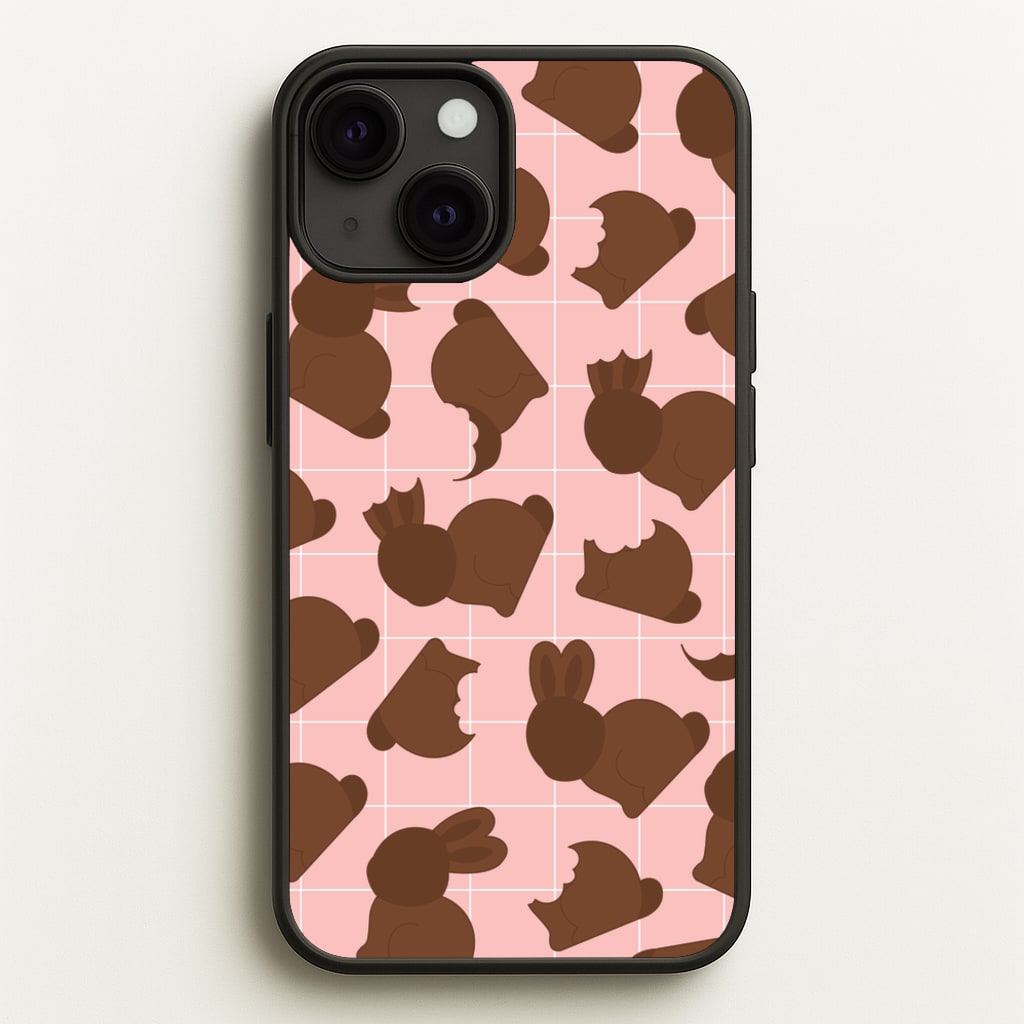 Chocolate Easter Bunny Pattern  - Easter Phone Case for iPhone 13