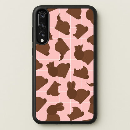 Chocolate Easter Bunny Pattern  - Easter Phone Case for Huawei P20 Pro