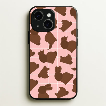 Chocolate Easter Bunny Pattern  - Easter Phone Case for iPhone 14