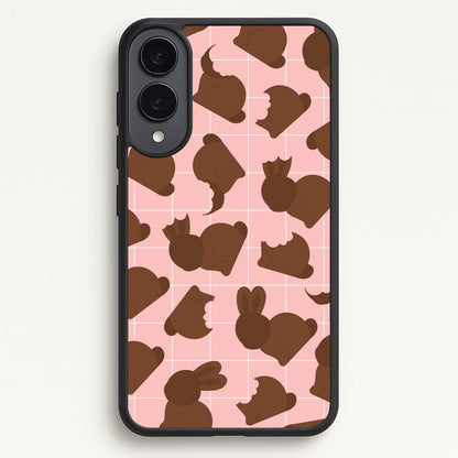 Chocolate Easter Bunny Pattern  - Easter Phone Case for Galaxy S25 Edge