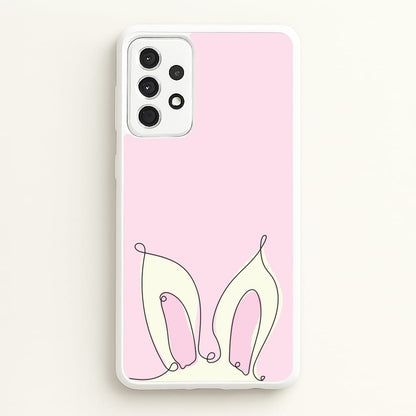 Outline Bunny Ears  - Easter Phone Case for Galaxy A52 / A52s