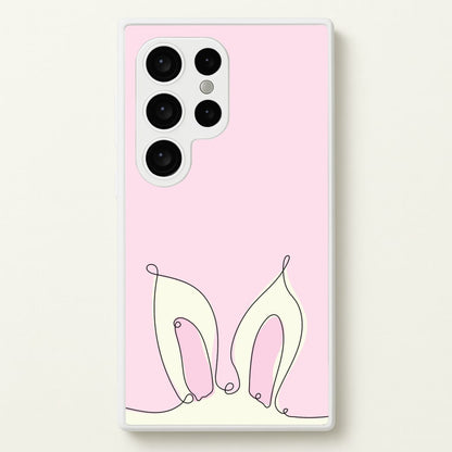 Outline Bunny Ears  - Easter Phone Case for Galaxy S24 Ultra