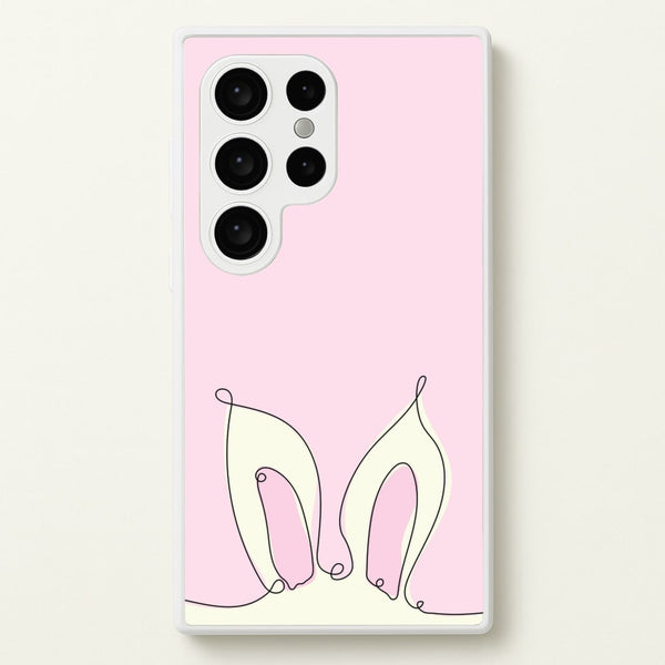 Outline Bunny Ears  - Easter Phone Case for Galaxy S24 Ultra