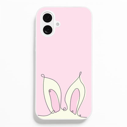 Outline Bunny Ears Phone Case