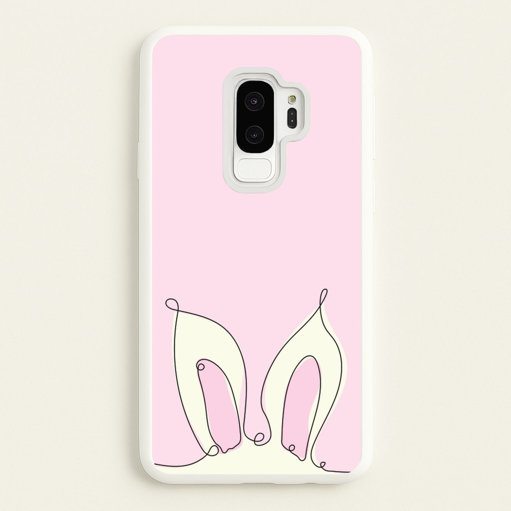 Outline Bunny Ears  - Easter Phone Case for Galaxy S9 Plus