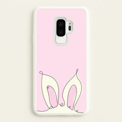 Outline Bunny Ears  - Easter Phone Case for Galaxy S9 Plus
