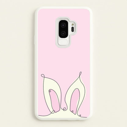 Outline Bunny Ears  - Easter Phone Case for Galaxy S9 Plus