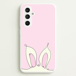 Outline Bunny Ears  - Easter Phone Case for Galaxy S23FE