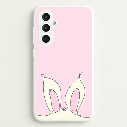 Outline Bunny Ears  - Easter Phone Case for Galaxy S23FE