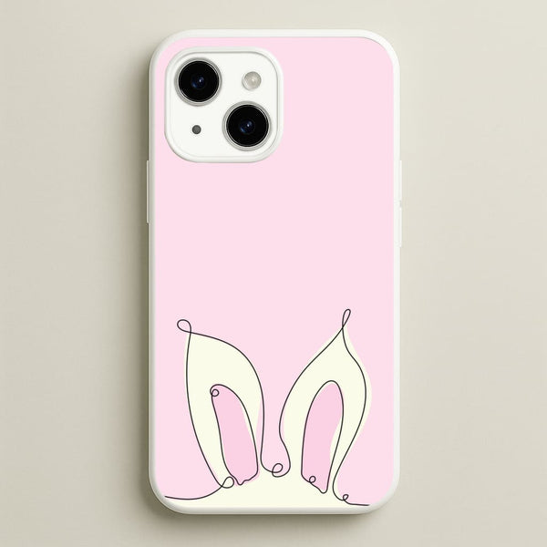Outline Bunny Ears  - Easter Phone Case for iPhone 15