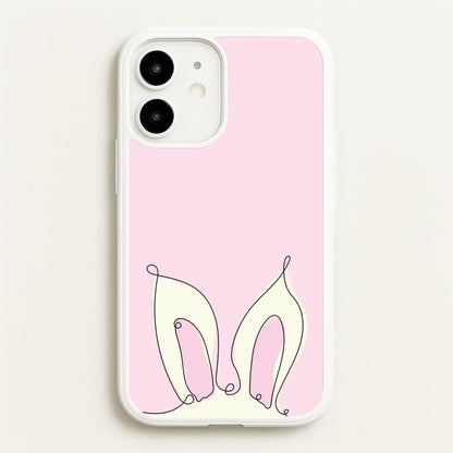 Outline Bunny Ears  - Easter Phone Case for iPhone 12 / 12 Pro