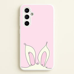 Outline Bunny Ears  - Easter Phone Case for Galaxy A54
