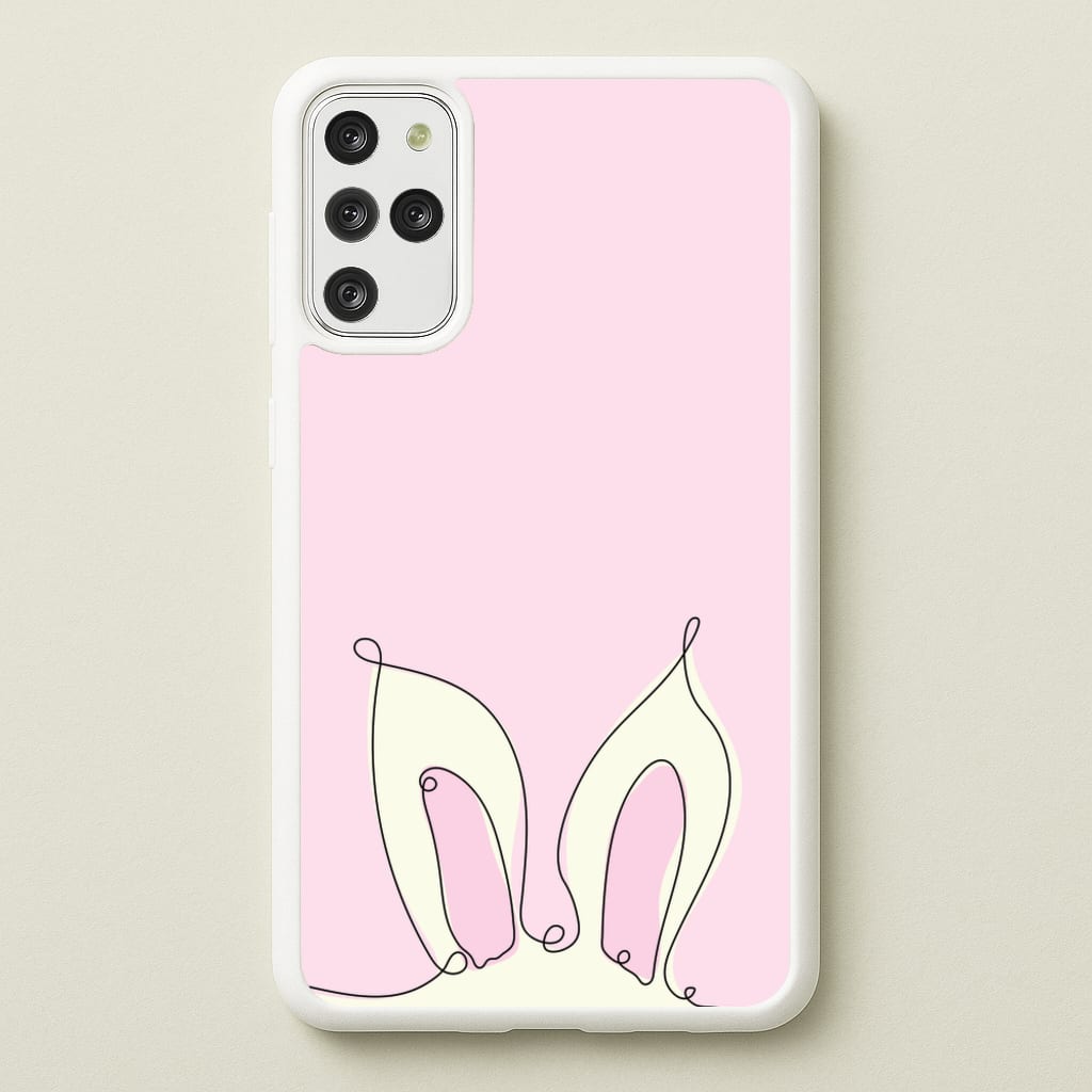 Outline Bunny Ears  - Easter Phone Case for Galaxy S20 Plus