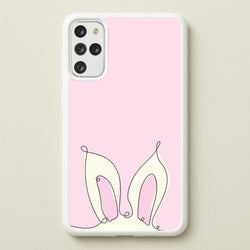 Outline Bunny Ears  - Easter Phone Case for Galaxy S20 Plus