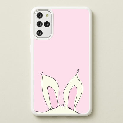 Outline Bunny Ears  - Easter Phone Case for Galaxy S20 Plus