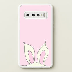 Outline Bunny Ears  - Easter Phone Case for Galaxy S10 Plus