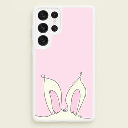 Outline Bunny Ears  - Easter Phone Case for Galaxy S22 Ultra
