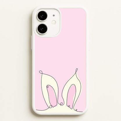 Outline Bunny Ears  - Easter Phone Case for iPhone 11