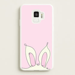Outline Bunny Ears  - Easter Phone Case for Galaxy S9