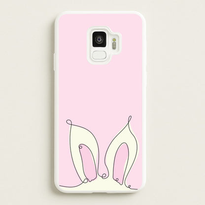 Outline Bunny Ears  - Easter Phone Case for Galaxy S9