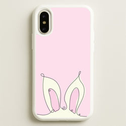 Outline Bunny Ears  - Easter Phone Case for iPhone X / XS