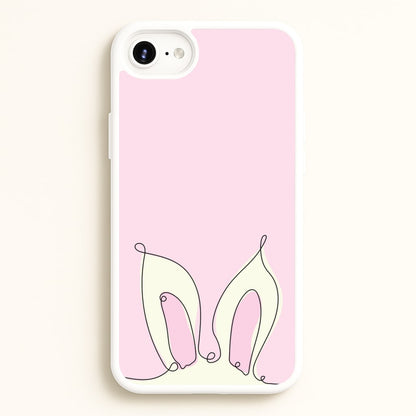 Outline Bunny Ears  - Easter Phone Case for iPhone 6 / 7 / 8 / SE