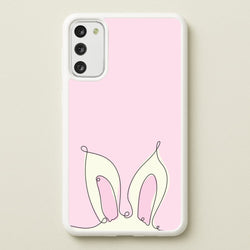 Outline Bunny Ears  - Easter Phone Case for Galaxy S20