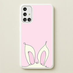 Outline Bunny Ears  - Easter Phone Case for Galaxy A71