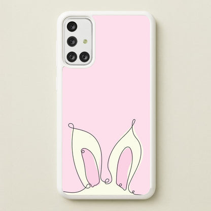 Outline Bunny Ears  - Easter Phone Case for Galaxy A71
