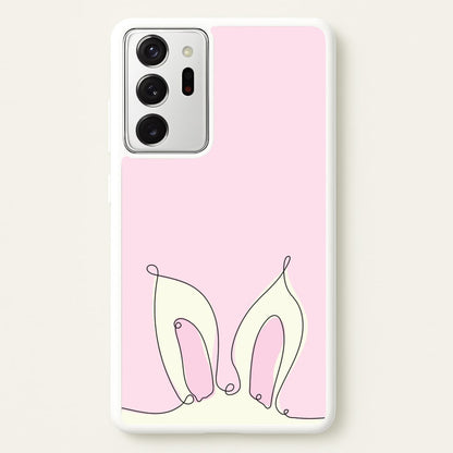 Outline Bunny Ears  - Easter Phone Case for Galaxy Note 20 Ultra