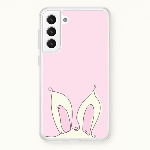 Outline Bunny Ears  - Easter Phone Case for Galaxy S22 Plus
