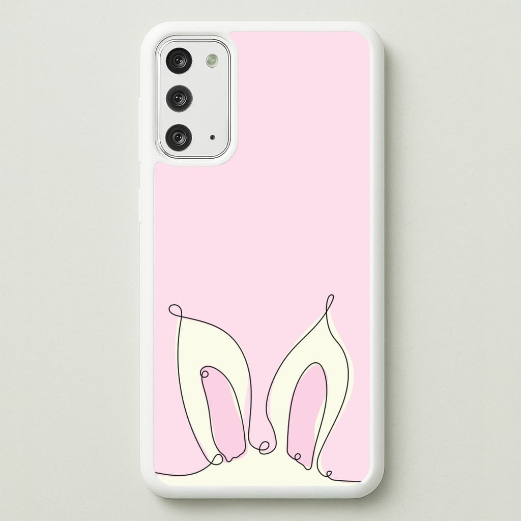 Outline Bunny Ears  - Easter Phone Case for Galaxy Note 20