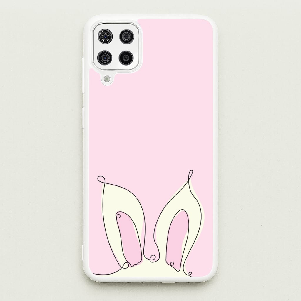 Outline Bunny Ears  - Easter Phone Case for Galaxy A12
