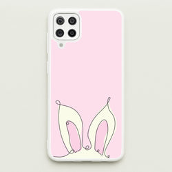 Outline Bunny Ears  - Easter Phone Case for Galaxy A12