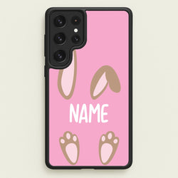 Brown Bunny Personalised  - Easter Phone Case for Galaxy S23 Ultra