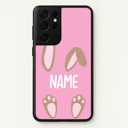 Brown Bunny Personalised  - Easter Phone Case for Galaxy S21 Ultra