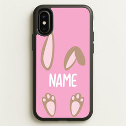 Brown Bunny Personalised  - Easter Phone Case for iPhone X / XS