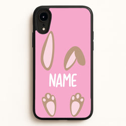 Brown Bunny Personalised  - Easter Phone Case for iPhone XR