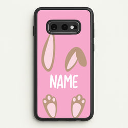 Brown Bunny Personalised  - Easter Phone Case for Galaxy S10e