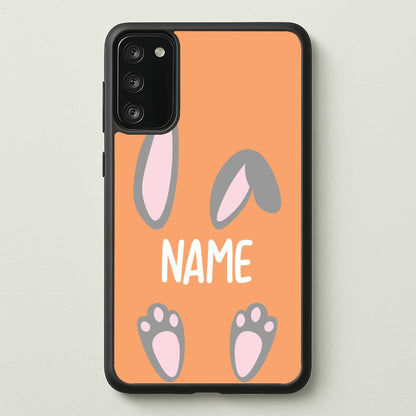 Grey Bunny Personalised  - Easter Phone Case for Galaxy S20