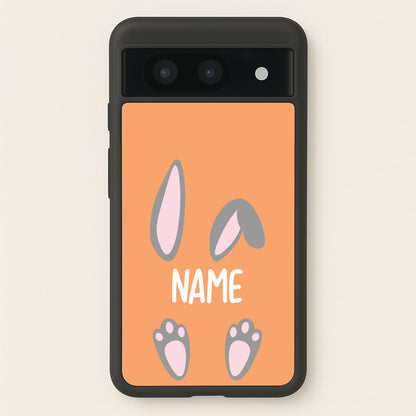 Grey Bunny Personalised  - Easter Phone Case for Google Pixel 8a