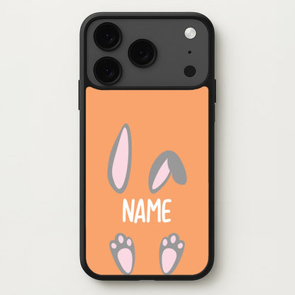 Grey Bunny Personalised Phone Case for iPhone 17 Pro