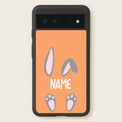 Grey Bunny Personalised  - Easter Phone Case for Google Pixel 6