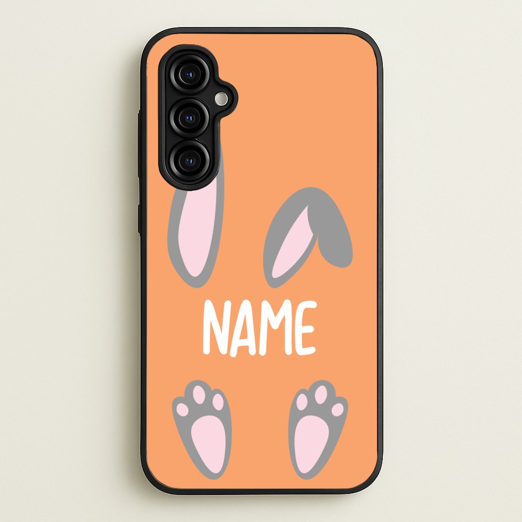 Grey Bunny Personalised  - Easter Phone Case for Galaxy A54