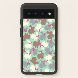 Bunny With Glasses Pattern  - Easter Phone Case for Google Pixel 7 Pro