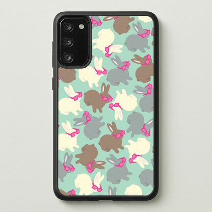 Bunny With Glasses Pattern  - Easter Phone Case for Galaxy A41