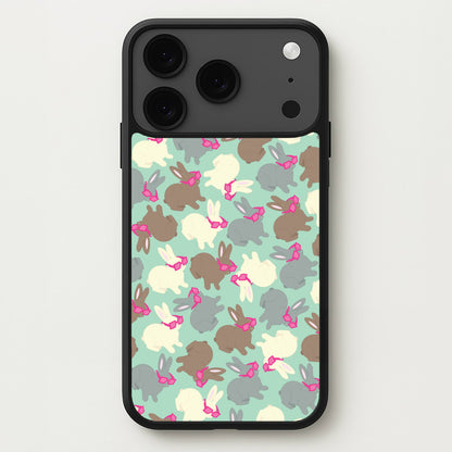 Bunny With Glasses Pattern Phone Case for iPhone 17 Pro